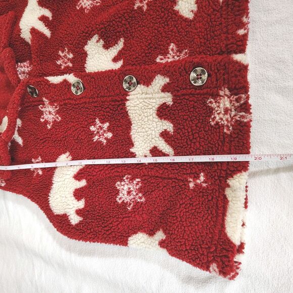 Vtg 90s Y2K Women's SMALL Polar Bear Fleece Vest Cabincore Outdoor Nordic Cozy - Picture 6 of 7